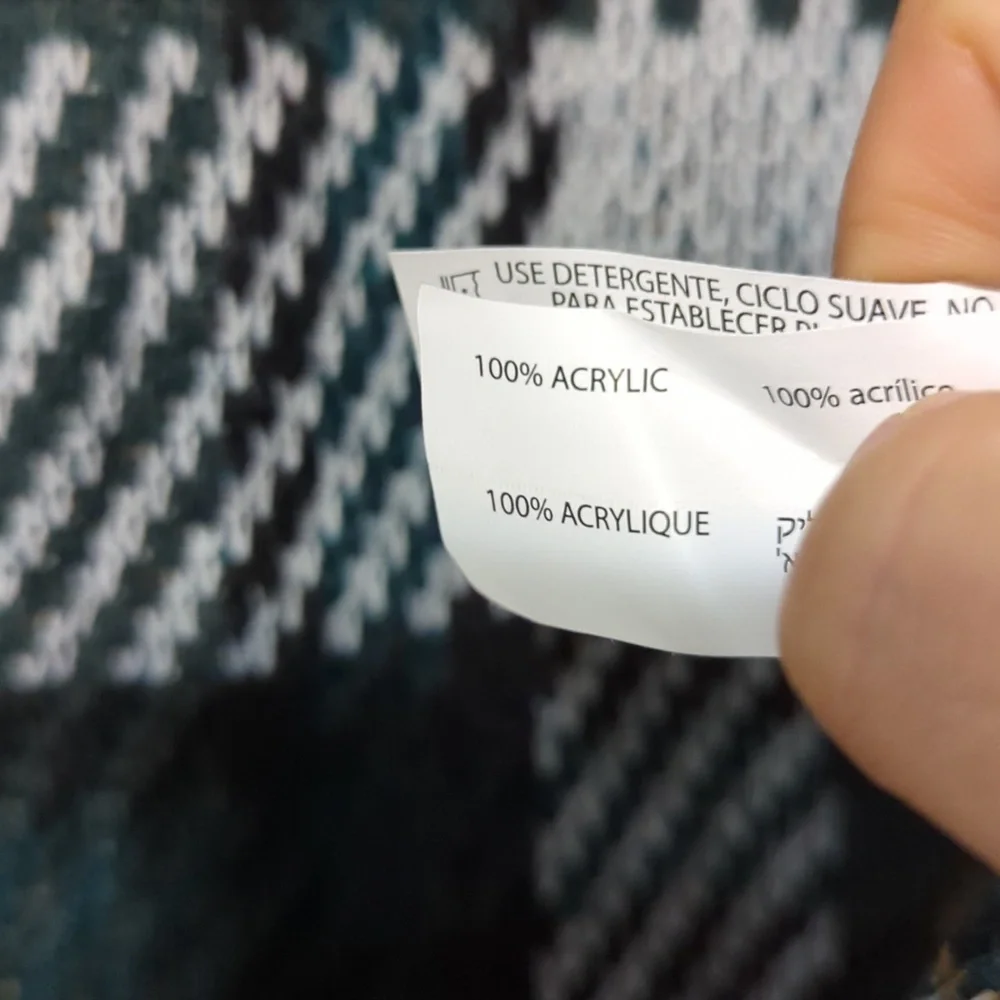 Dex Long Plaid Sweater Jacket - Picture 5 of 5